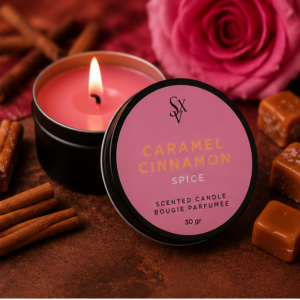 Vela para masajes caramelo y canela