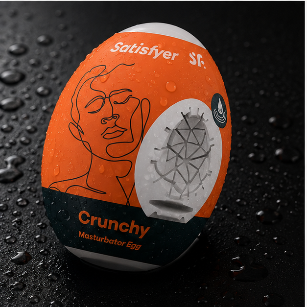 Crunchy — Masturbador masculino tipo huevo - Imagen 3