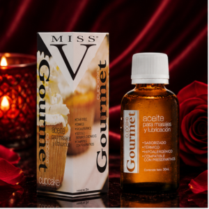 Aceite lub para masajes sabor Cupcake 30 ml