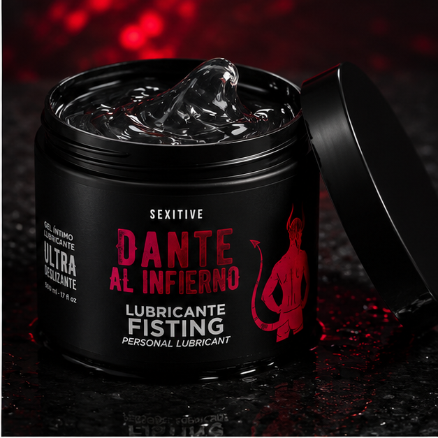 Lubricante fisting ultradeslizante Dante al Infierno 500 ml - Imagen 4