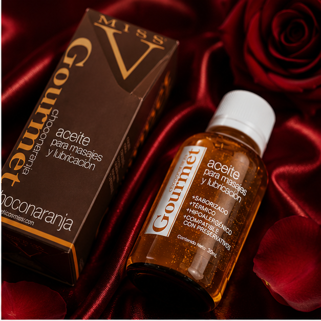 Aceite lub para masajes saborizador Chocolate y Naranja 30 ml - Imagen 2