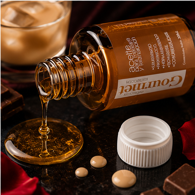 Aceite lub para masajes sabor Licor Cream 30 ml - Imagen 4