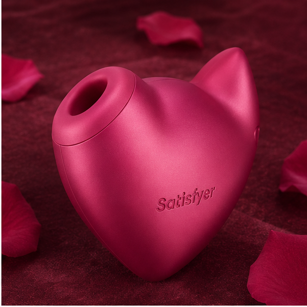 Cutie Heart Vibrador de ondas de presión en forma de corazón a pilas - Imagen 2
