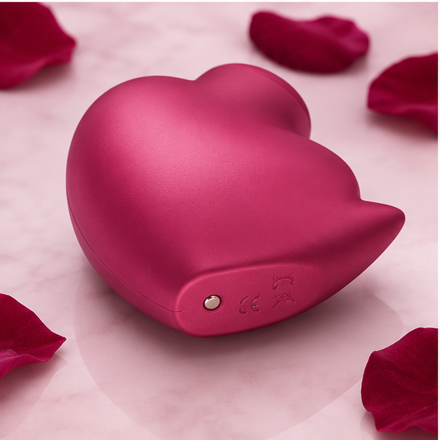 Cutie Heart Vibrador de ondas de presión en forma de corazón a pilas - Imagen 3