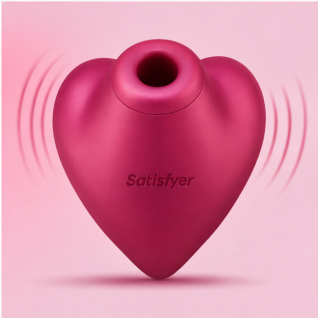 Cutie Heart Vibrador de ondas de presión en forma de corazón a pilas - Imagen 4